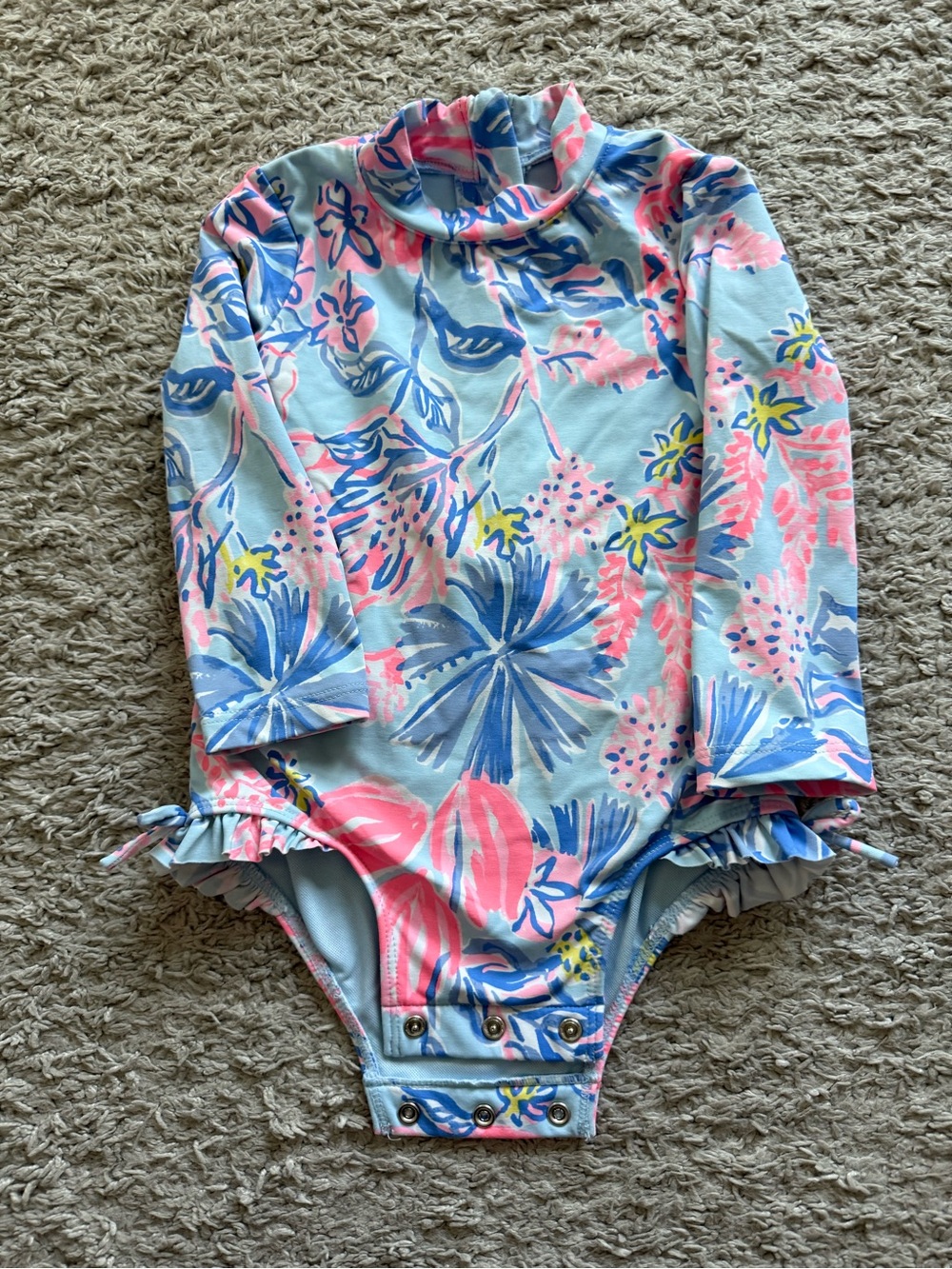 Lilly Pulitzer Toddler Rash Guard One-Piece Swimsuit